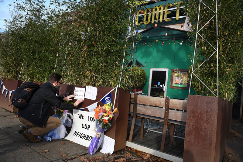 Fuori del ristorante Comet Ping Pong a Washington, il 5 dicembre 2016. - Matt McClain, The Washington Post via Getty Images