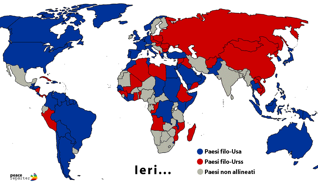 guerra fredda: mappa animata