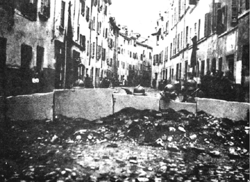 1922 barricate di Parma: il 'trincerone' di via XX settembre