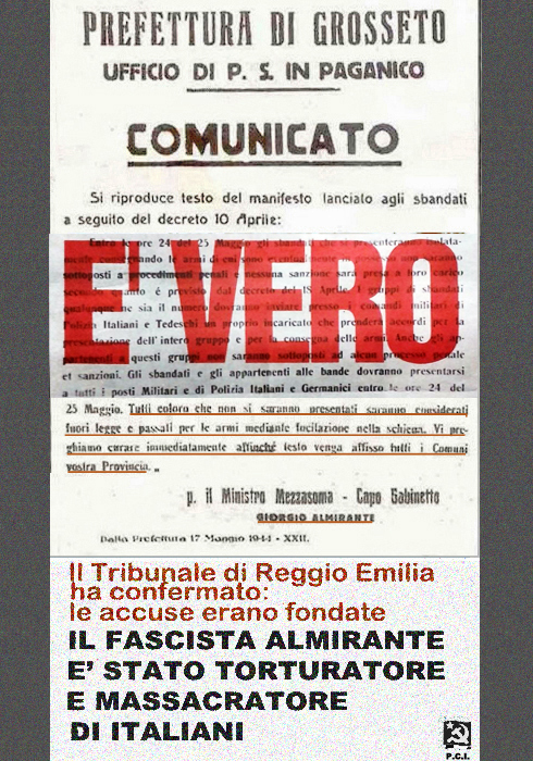 Almirante fucilatore di partigiani