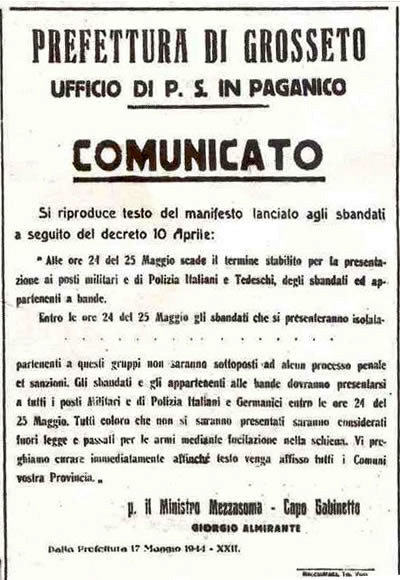 Almirante fucilatore di partigiani